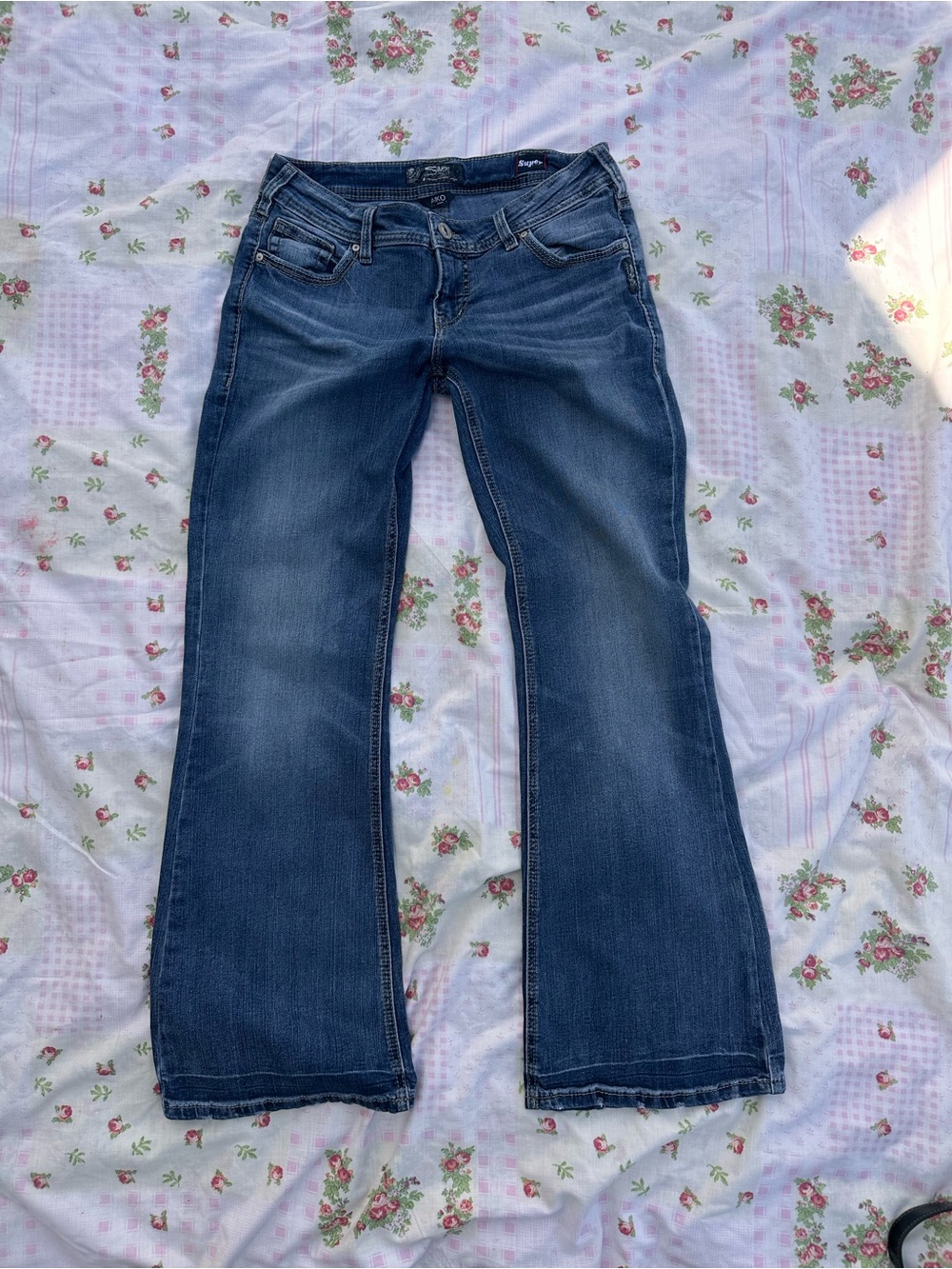 Y2K Jeans | Women’s Blue Silver Denim Jeans Bootcut